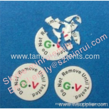 Custom Warranty Sticker Destructible,warranty Void If Damaged Or Removed Stickers,warranty Sticker Void If Tampered 